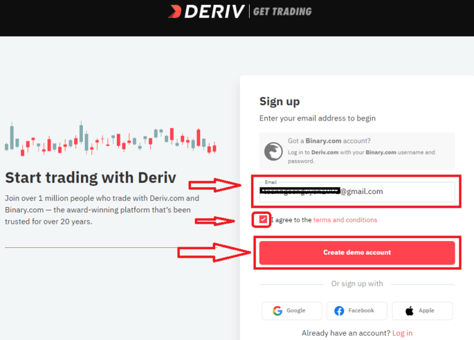 Create Deriv Real Account