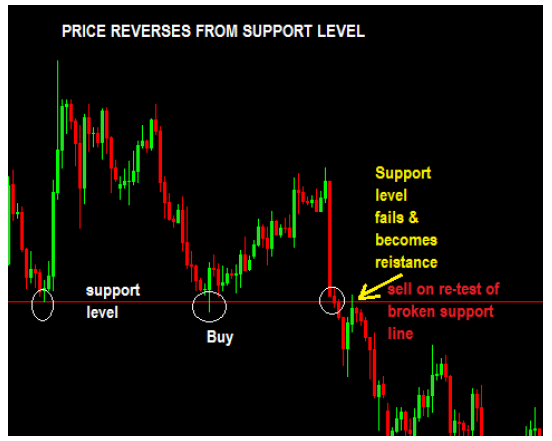 price-reversing-from-a-support-level